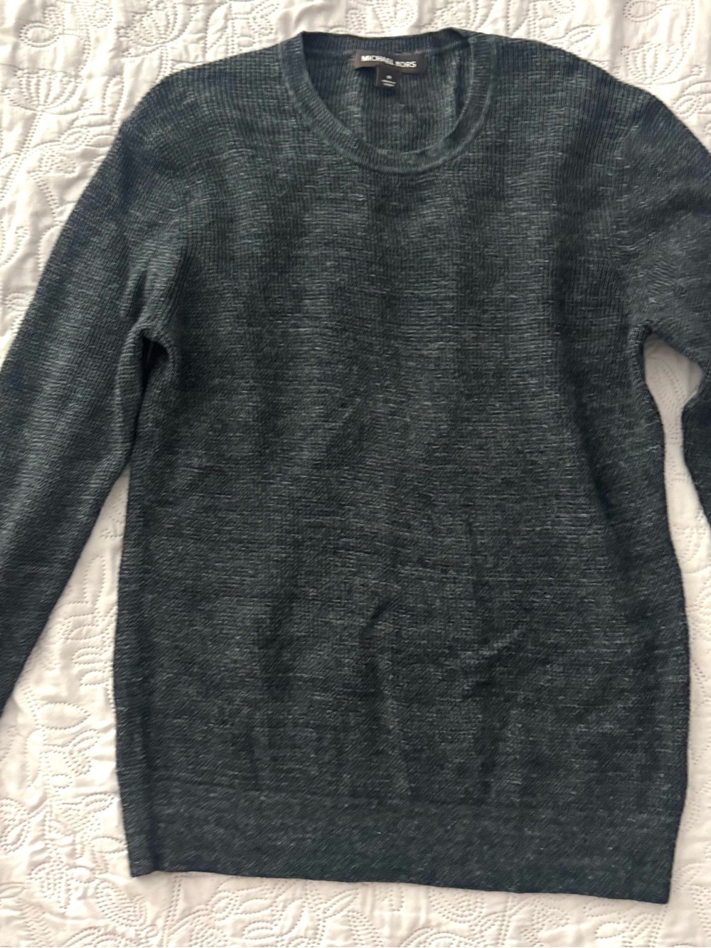 Michael Kors Men's Charcoal Heather Crewneck Sweater